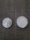 1987 and 2017 American Silver Eagle 1 Oz Coins US $1 Dollar Mint  Uncirculated