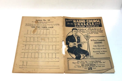 WIBA Radio Course Ukulele Banjo Eddie Chapelle Quick Easy Method Music Book B - Photo 1/4