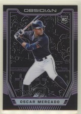2019 Chronicles Obsidian Electric Etch Purple Prizm 76/99 Oscar Mercado #13 0z2