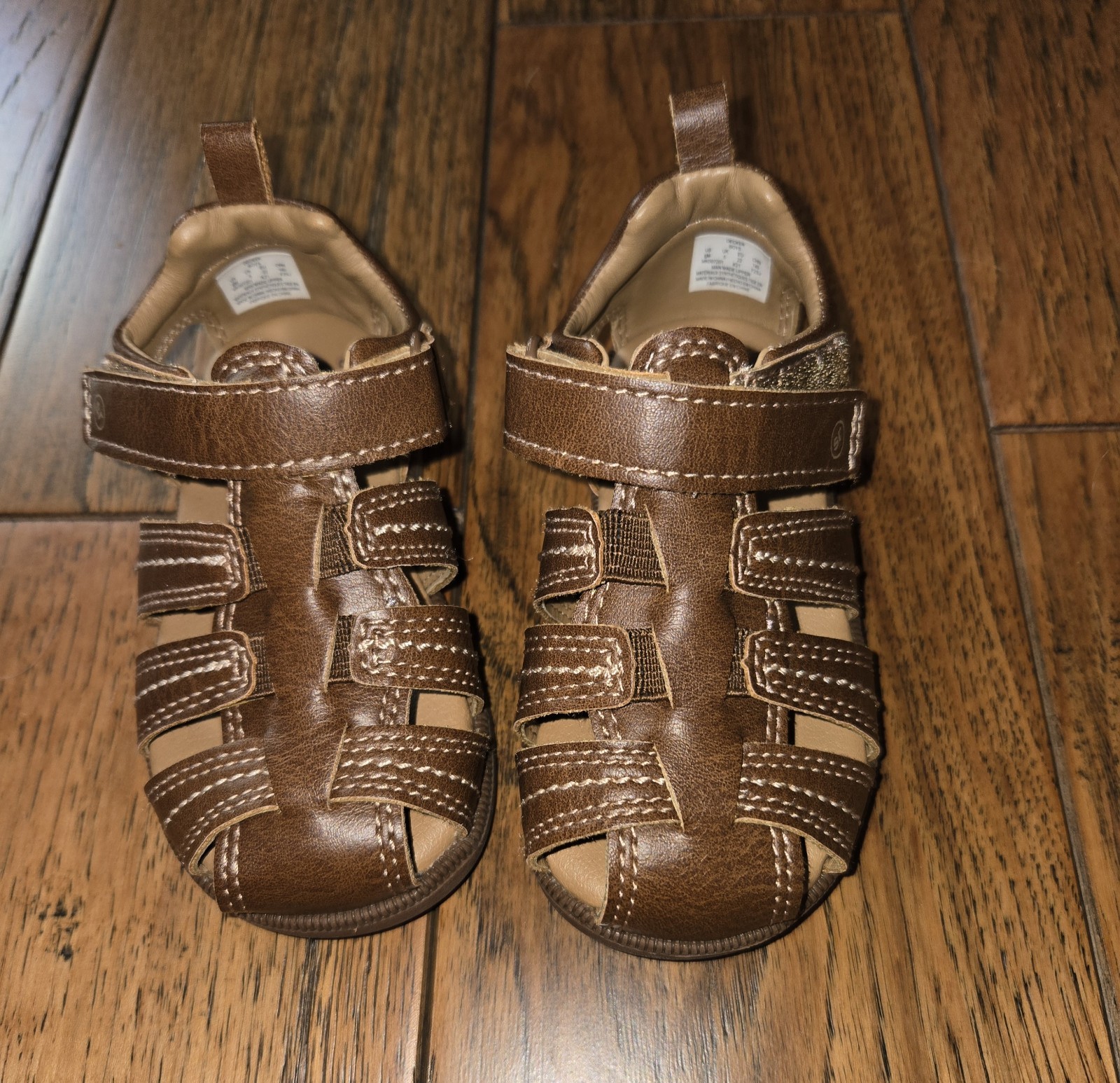 Sandals  Munchkin By Stride Rite Decker Brown  Closed Toe  Little  Boys Size 6 M-image