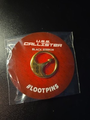 Black Mirror USS Callister Pin Loot Crate Exclusive Loot Pins 2019 Sealed
