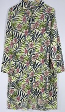 Joe Browns Tropical Floral Shirt Dress Button Front UK 18 Cream Pink Green NWT