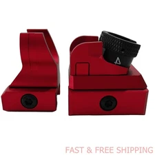 Aluminum Alloy Low Profile Front & Rear Sight Set For P icatinny D iopter S cope