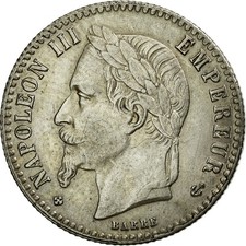 [#58614] Coin, France, Napoleon III, Napoléon III, 50 Centimes, 1866, Strasbo, u