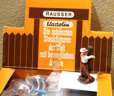 1x Hausser  Elastolin Cowboy am Marterpfahl, weiss, höhe 6,2 cm  (casefresh) NEU