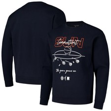 Unisex round21 Navy Connecticut Sun Bloom Crew Pullover Sweatshirt