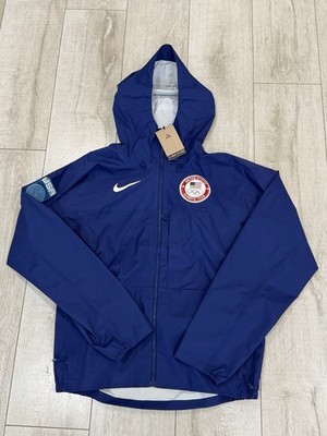 Men XS Nike ACG Team USA Windbreaker Zip Jacket 2022 Beijing Olympic Blue