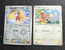 Pokémon TCG Prismatic Evolutions Lopunny 84/131 Reverse Holo & Buneary 83/131 NM