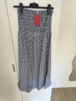Esprit Kleid Midikleid Größe L Neu Blumenmuster Blau 