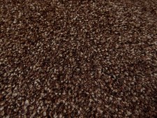 Flauschiger melierter Velours-Teppichboden Amalfi mit Textilrücken braun (1/2)