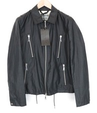 RICHMOND 48 Giacca Uomo Leggera Misto Lino Lunga Nera Casual *