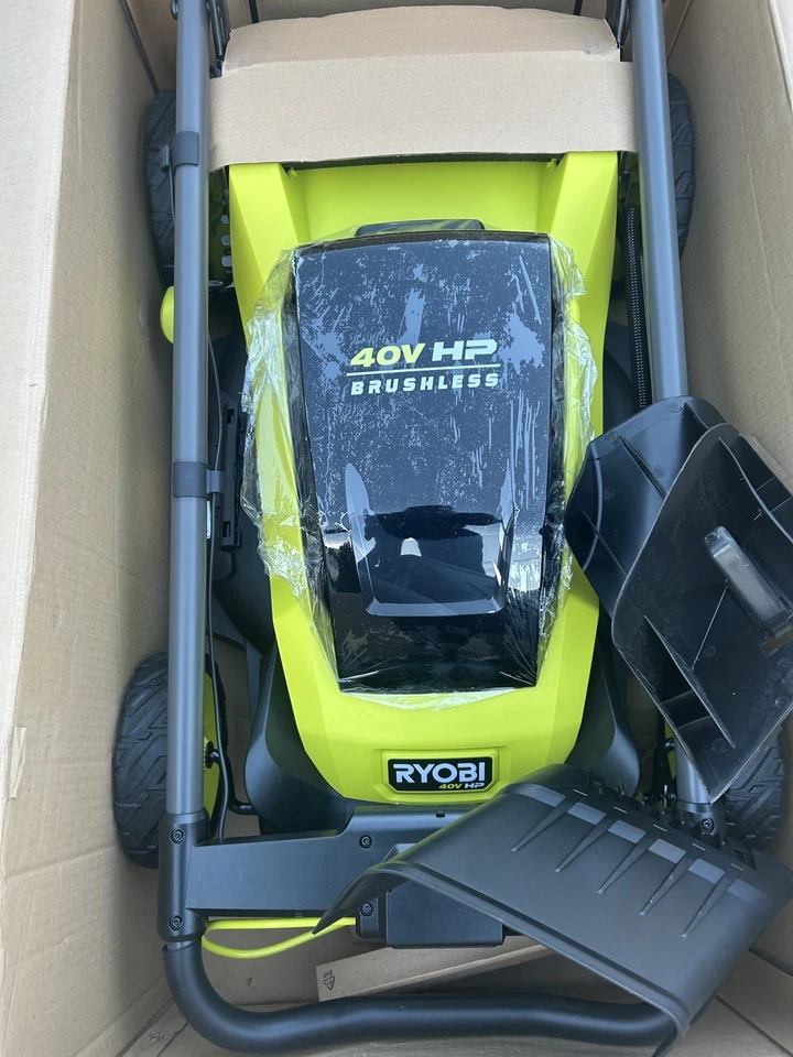 RYOBI 40V HP sin escobillas 20 pulgadas Batería inalámbrica caminar detrás empujar herramienta cortacésped solamente. Foto 2 de 4