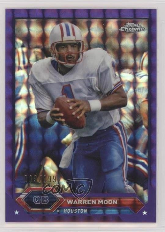 2023 Composite Topps Chrome Purple Geometric Refractor /199 Warren Moon HOF 04ac