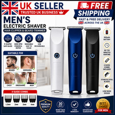 Men's Electric Shaver Beard Trimmer Hair Clipper USB Rechargeable Razor Grooming