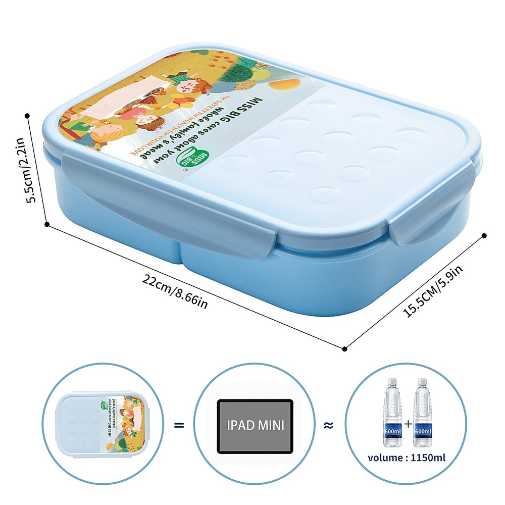 ® Bento Box,Bento Box for Kids,Lunch Box Kids,Ideal Leakproof Lunch Box,Lunch...
