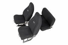 For Jeep Neoprene Seat Cover Set Black 91-95 Wrangler Yj -rough Country For Jeep Neoprene Seat Cover Set Black 91-95 Wrangler Yj -rough Country