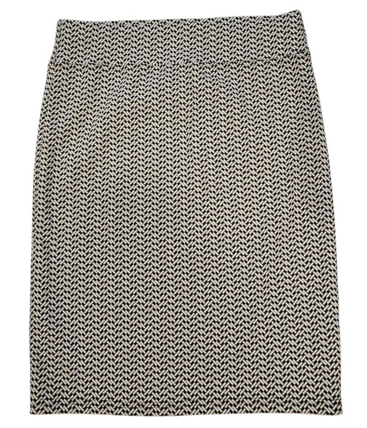 Women's size 16 black & white stretchy pencil skirt made by Formation Australia