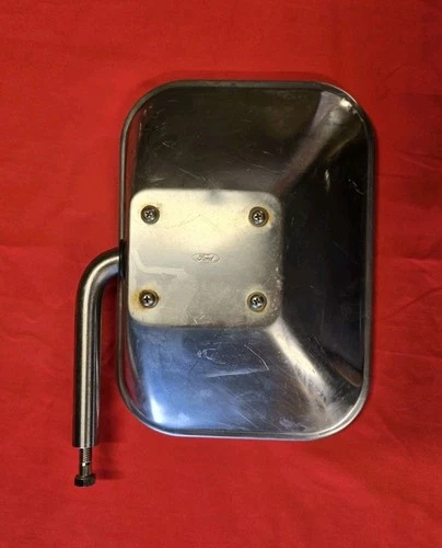 73 79 80 96 FORD TRUCK  STAINLESS TOW MIRROR REPLACEMENT HEAD OEM FORD SCRIPT 