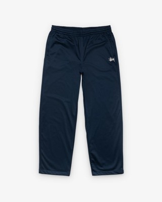 Stussy Men's Mesh Track Pant Navy 116765-NAVY S Sweatpants New