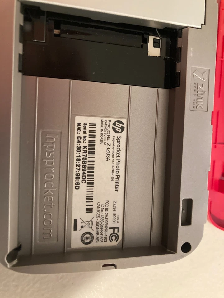HP Sprocket Mini Bluetooth Photo Printer Model Z3Z93A - Image 4 of 4