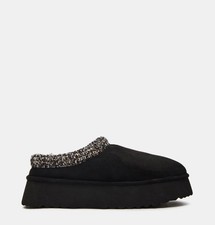 Steve Madden SELDE Women s Black Suede Slip-On Slippers Size 9 Round Toe