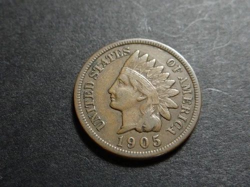 1905 Indian Head Cent Penny Nice Fine Very Fine Better Date Coin