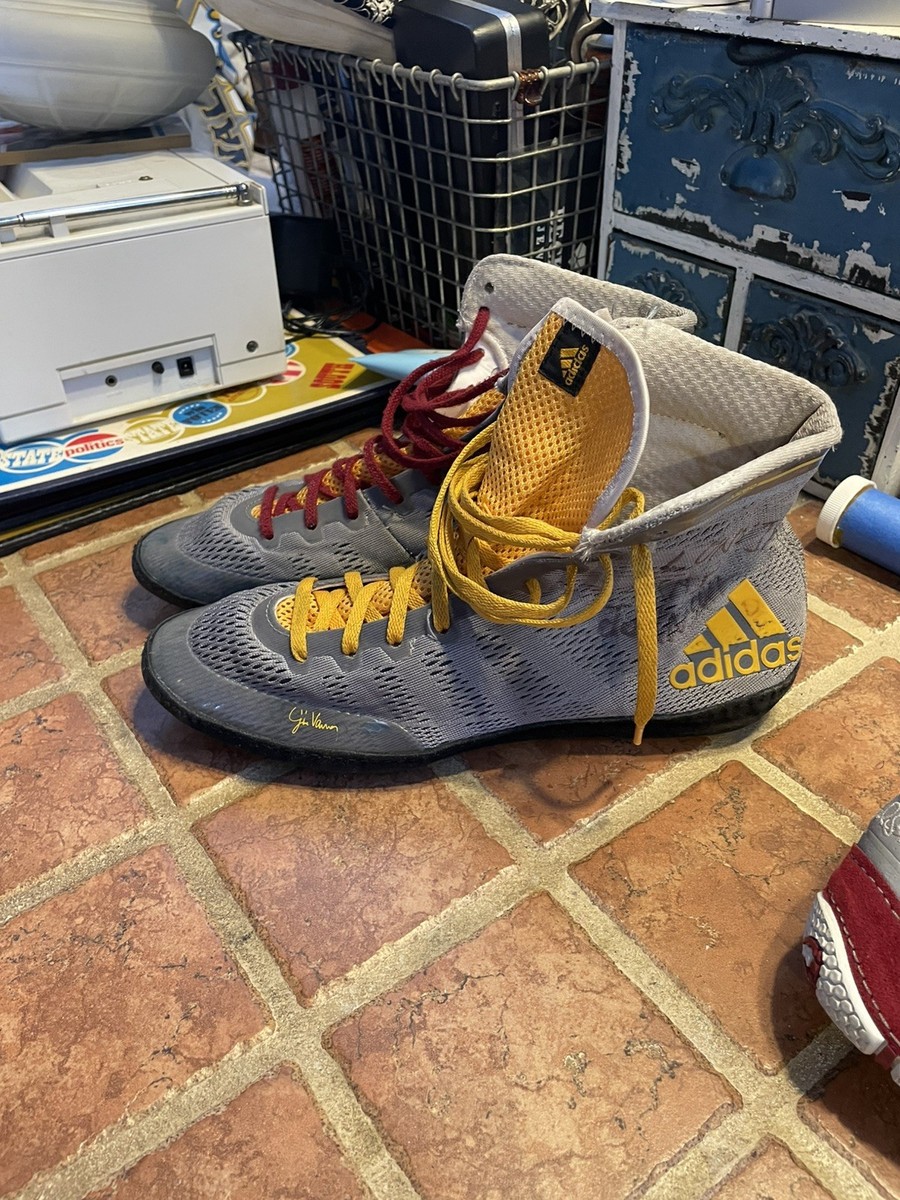 2015 Adidas Adizero Jake Varner Rare Wrestling Shoes Size 8.5 Gray