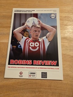 ALTRINCHAM V FC HALIFAX TOWN 28/08/26 NATIONAL LEAGUE OFFICIAL PROGRAMME