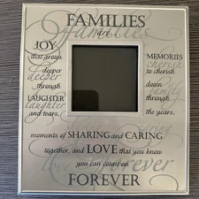 “Families are”  4" x  6"  Silver Plate Photo Album - Free Shipping!