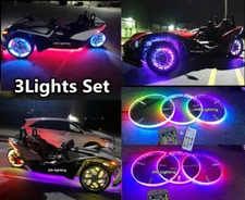 JHB 3PCS 15.5" DOUBLE ROW Dream Chasing LED Wheel Lights  for Polaris Slingshots