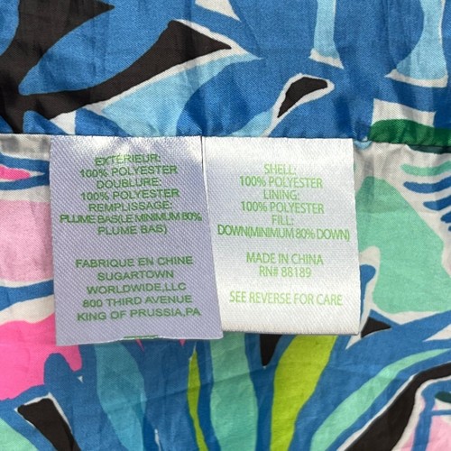 Lilly Pulitzer Doria Puffer Jacket Black Ruffles Down Filled Women's Size 2 - Picture 16 of 17