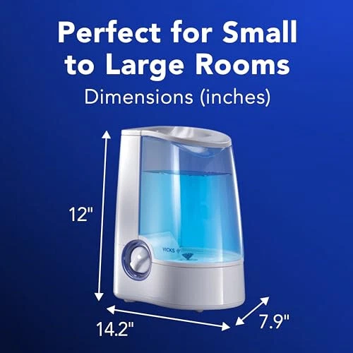 Warm Mist Humidifier Small to Large Room Vaporizer for Baby, Kids and Adults - Image 4 of 4