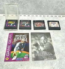 SEGA GAME GEAR 4 Game Lot The Majors Pro Baseball Joe Montana Football -Blackjac