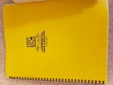 Weatherproof Side Spiral Notebook, 8.5" x 11", Yellow Cover, Commerical Pool ...