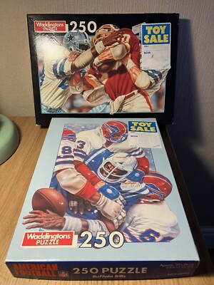 NFL Puzzle von Waddingtons 2 x 250 Teile Inhalt versiegelt Cowboys & Scheine
