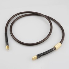 A56 Silver Plated 7N OFC Copper USB Cable Type A to Type B Digital For HIFI DAC