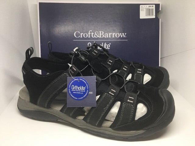 croft & barrow legato men's ortholite fisherman sandals