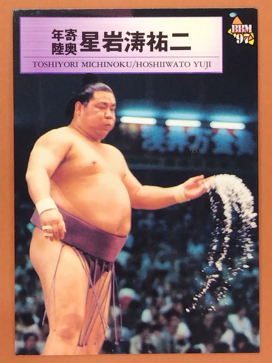 棋道　1995〜1999 Hoshiiwato Yuji Sumo Wrestler Trading Card BBM TCG Japanese