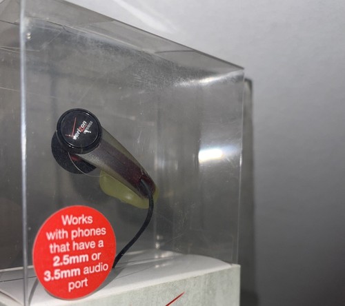 Verizon Plantronics Flex-Grip Universal Phone Earbud Headset 2.5mm & 3.5mm. New - Photo 3 sur 8