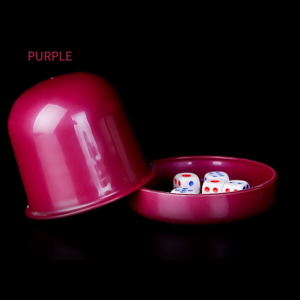 Bar Dice Cup with Base Board Game Dice Shaker With 5pcs Six Side Dices