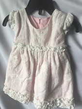 Isobella And Chloe Girls 2 Piece Pink and White Floral Bloomer Set Size 6M-New