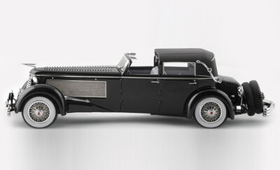 Esval 1937 Duesenberg SJ Town Car Chassis 2405 only back closed 1:43 Black