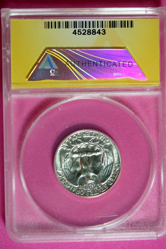1960 - ANACS MS65 TYPE B REV FS-901 WASHINGTON QUARTER!!  #B28908 - Image 2 of 2