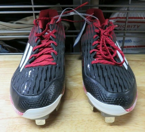 Adidas Adizero Afterburner niedrige Baseballstollen Herren 11 SPG 753001 rot schwarz - Bild 2 von 11