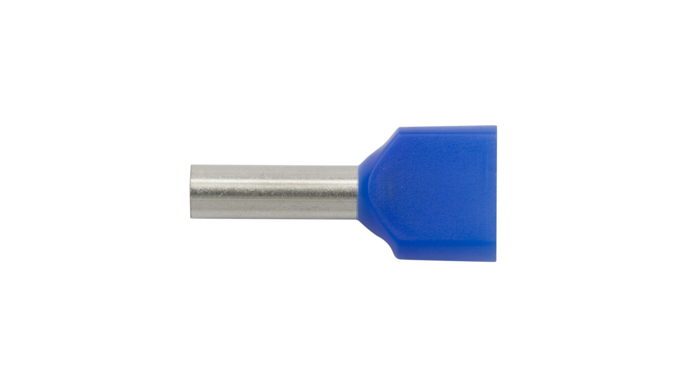 Insulated sleeve terminal HI 2X2.5/10 blue E08KH-02020105521 /100pcs./ /T2UK