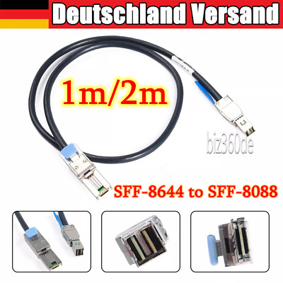 External Mini SAS Kabel SFF-8088 To SFF-8644 YJXMR Dell PowerVault MD1220 1M/2M