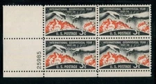 US Plate Block MNH # 1107  3c Geophysical Year     , pb1107
