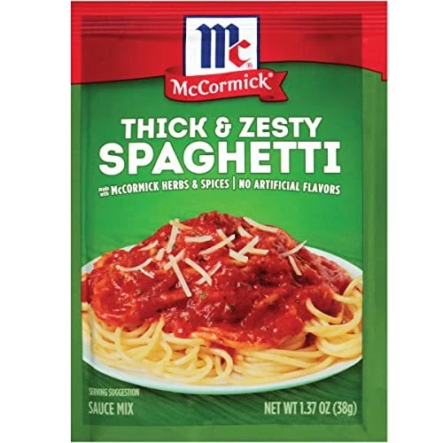 McCormick Thick & Zesty Spaghetti Sauce Mix 1.37 oz Pack of 12 - Picture 2 of 7
