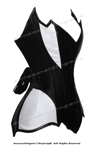 Heavy Duty 26 Double Steel Boned Waist Training Leather Overbust Corset #8718-LE - Picture 39 of 47