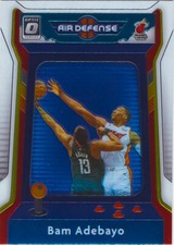 Bam Adebayo 2020-21 Optic Basketball Air Defense Insert Chrome Card #2 Heat NBA